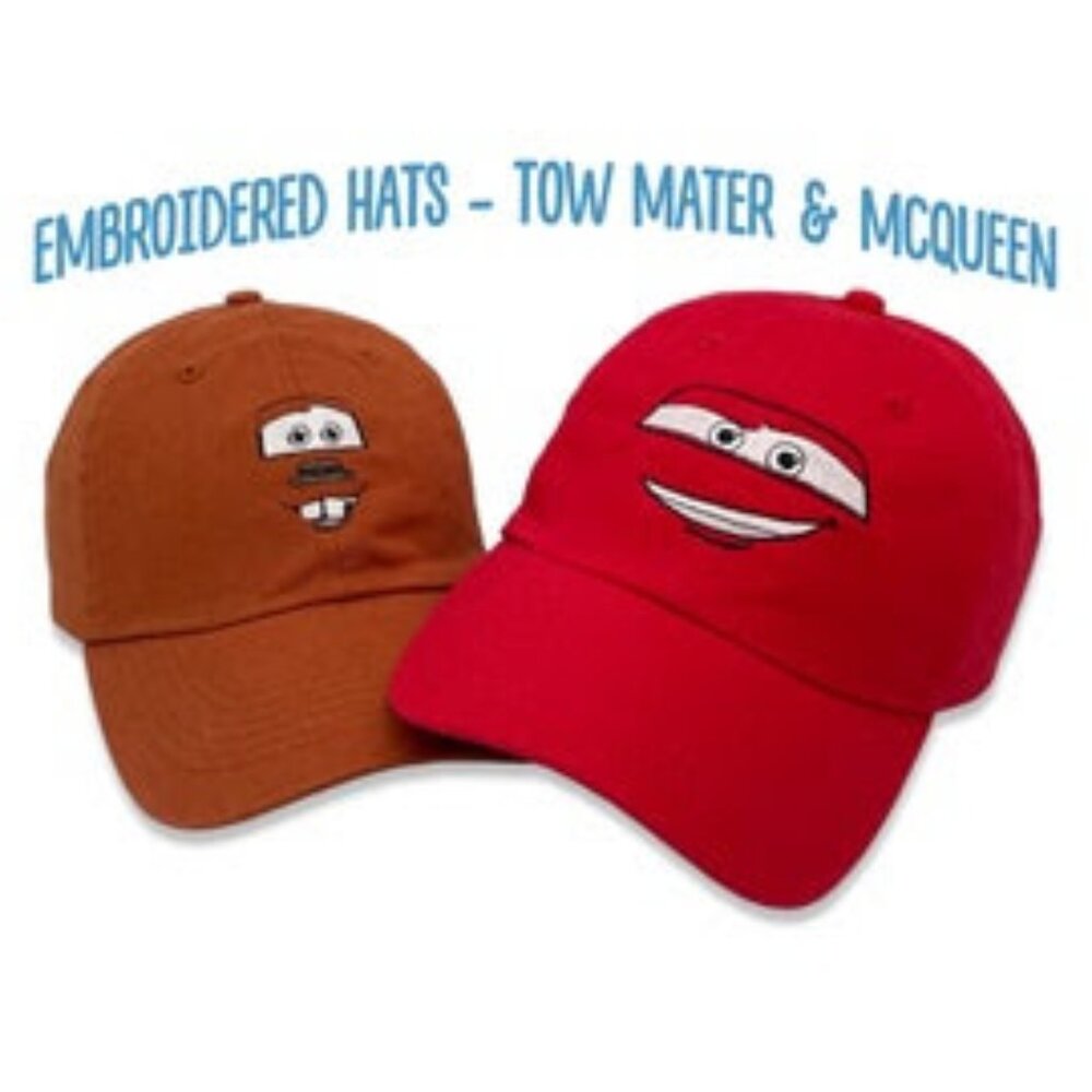 Tow Mater & Lightning Mcqueen Hats